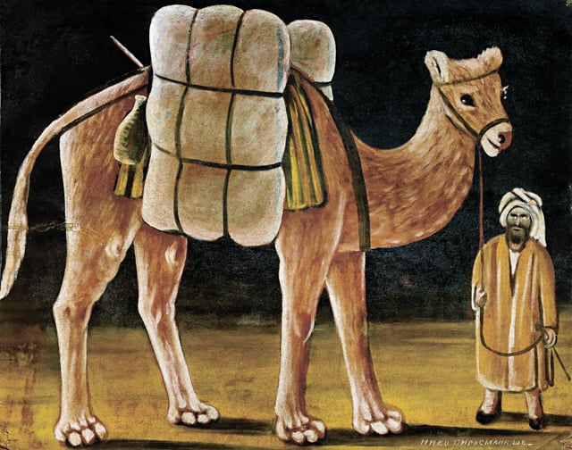 Погонщик с верблюдом. 1910-е