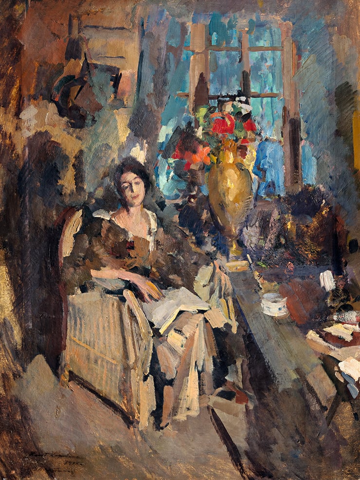 Женский портрет (Портрет Н. Н. Вышеславцевой). 1912