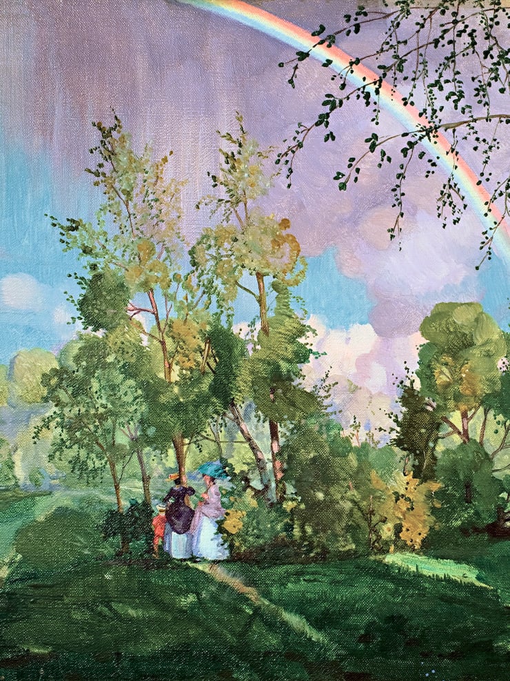 Пейзаж с радугой. 1919